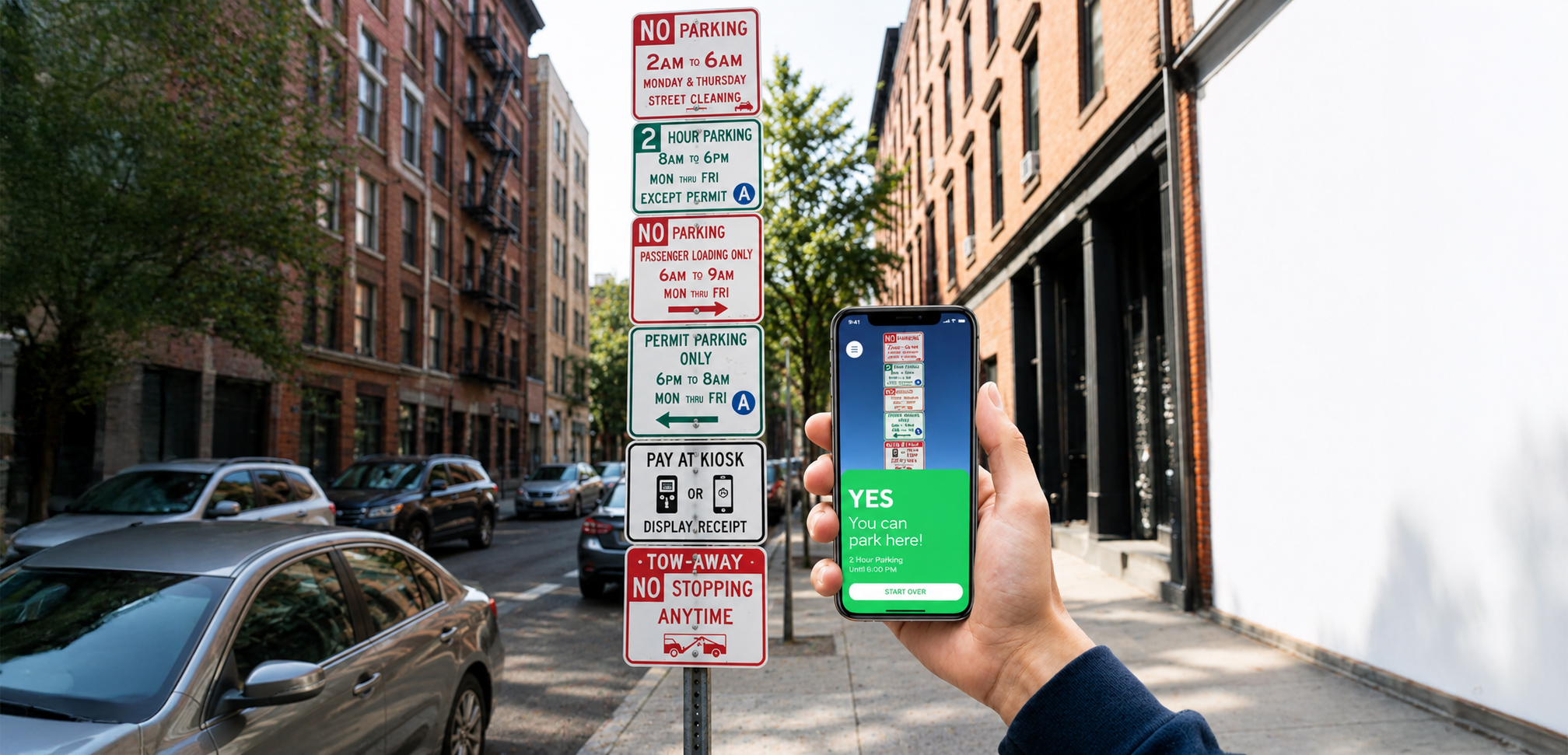 Can ParkClear Help Me Read Street Parking Signs?