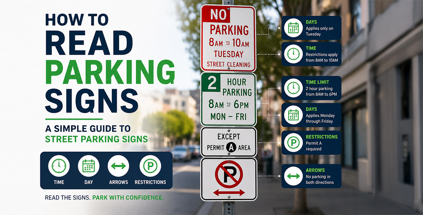 How to Read Parking Signs: A Simple Guide to Street Parking Signs